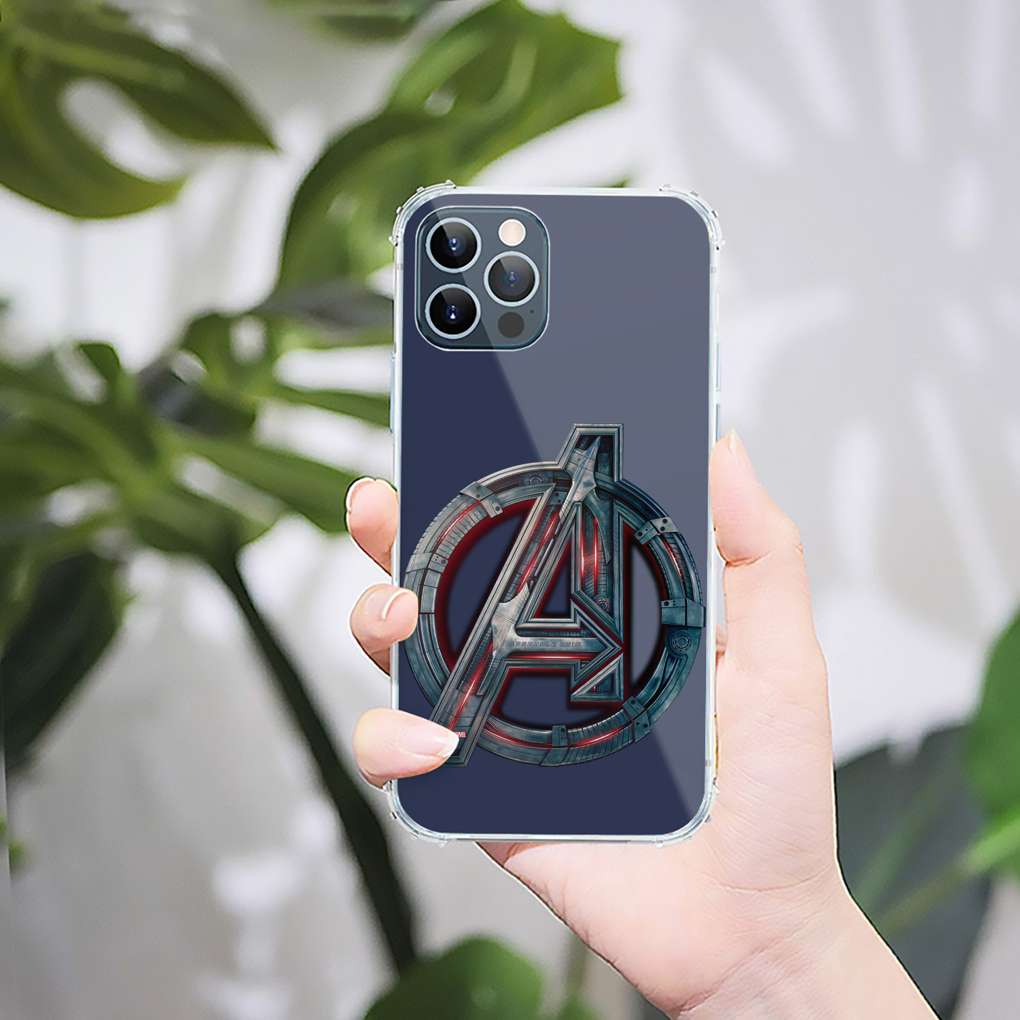 （画像用） アベンジャーズ The Avengers 【iPhone 12シリーズ対応】透明スマホケース（クリアソフトケース）